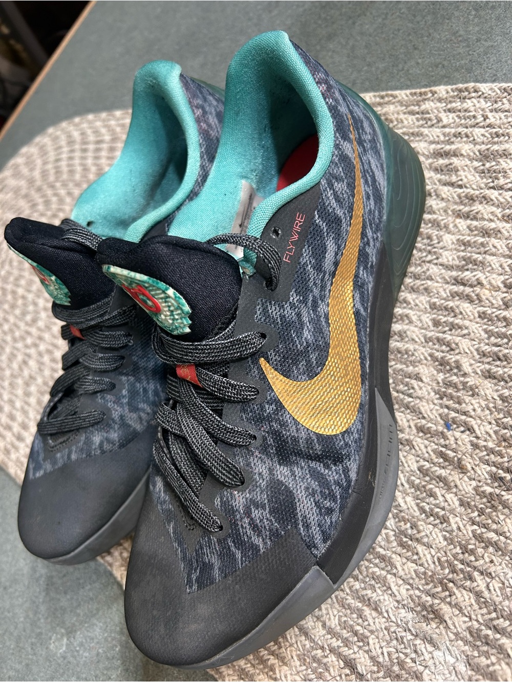 Nike KD Trey 5 II China Pack Gumbo DS 8.5 Grey Gold Jade Teal Red Kevin Durant